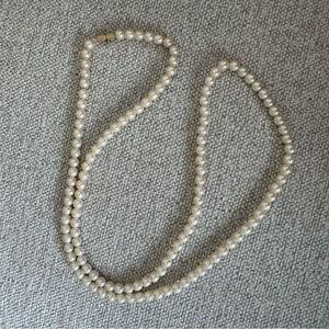 Vintage Knotted Cultured Freshwater Pearl Necklace